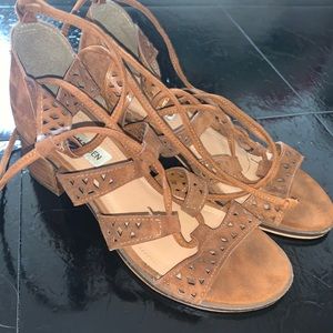 Brown detailed Steve Madden heels